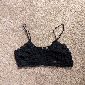 Elegant Black Lace Bralette